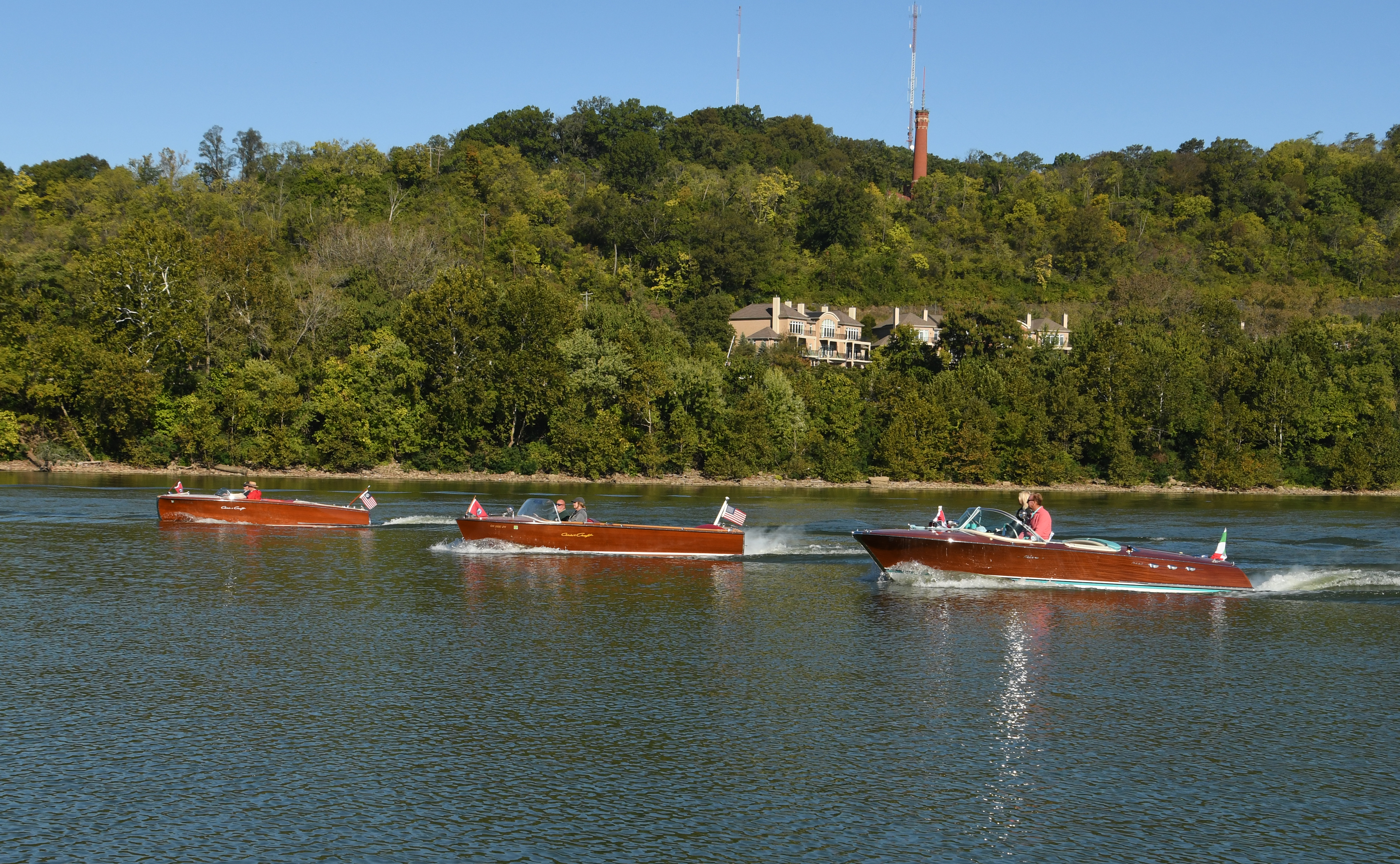 Three classic boats at the festival